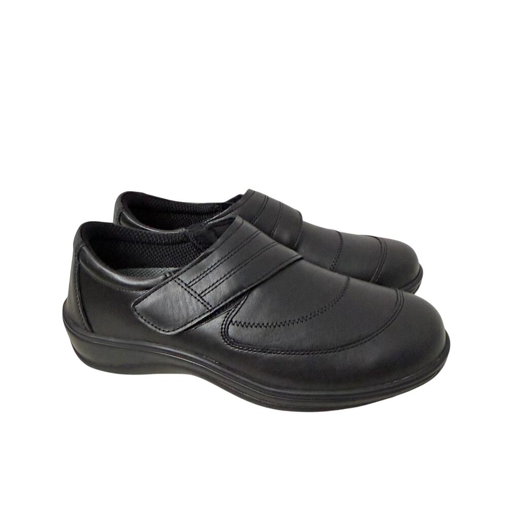 Orthofeet Shoes Womens Size 8.5 B Emily Black Leather Comfort Orthopedic